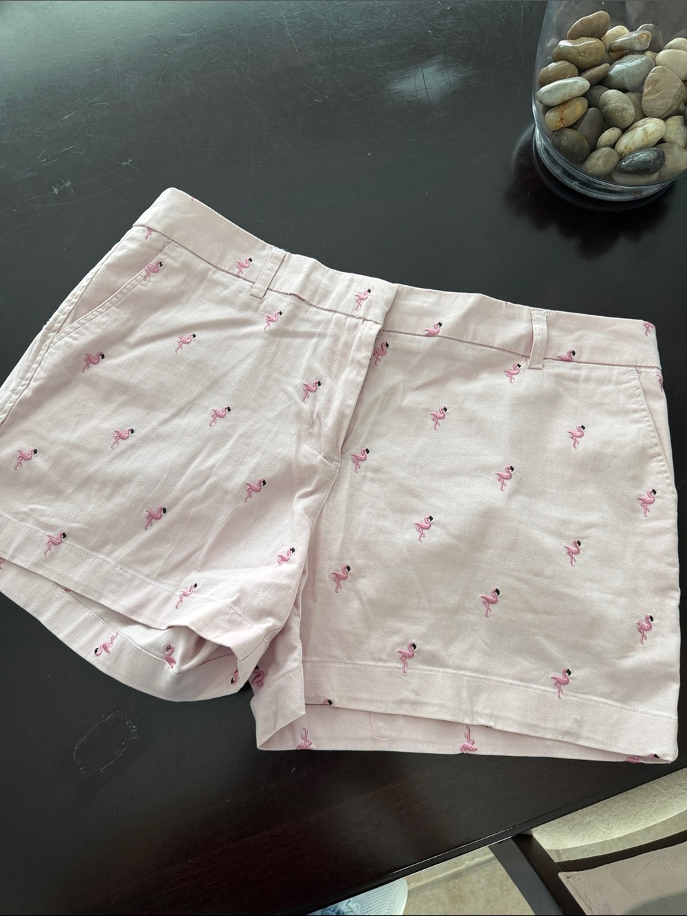 Cambridge Dry Goods Womens Flamingo Shorts  Size 12  NWT